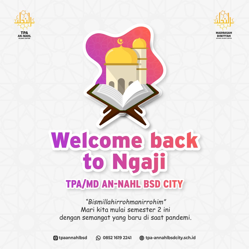 WELCOME BACK TO NGAJI